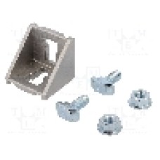 Colţar, pt. profile, aluminiu, ELESA+GANTER - GN 960-40-10-40-40-C-MT