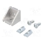 Colţar, pt. profile, aluminiu, ELESA+GANTER - GN 961-30-6-30-30-C-MT Colţar, pt. profile, aluminiu, ELESA+GANTER - GN 961-30-6-30-30-C-MT