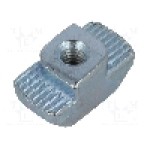 Piulita, pentru profile, otel, ELESA+GANTER - GN 505-10-M4-OB