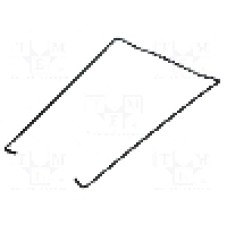 Clema de prindere, {{Montare}}, pentru relee 62.32, 62.33, {{Numarul de pini}} pini, FINDER - 092.71