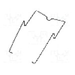 Clema de prindere, {{Montare}}, pentru relee {{Serie releu}}, {{Numarul de pini}} pini, RELPOL - GZU 1052