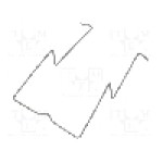 Clema de prindere, {{Montare}}, pentru relee {{Serie releu}}, {{Numarul de pini}} pini, RELPOL - R159 1051 + R15 5922