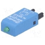 Modul de protecţie, {{Montare}}, pentru relee 40.31, 40.51, 40.52, 40.61, 44.52, 44.62, 55.32, 55.34, {{Numarul de pini}} pini, FINDER - 99.80.0.230.98