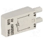 Modul de protecţie, soclu, pentru relee {{Serie releu}}, {{Numarul de pini}} pini, RELPOL - M73