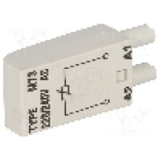 Modul de protecţie, soclu, pentru relee {{Serie releu}}, {{Numarul de pini}} pini, RELPOL - M73