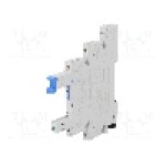 Stativ, DIN, pentru relee HF41F, 5 pini, HONGFA RELAY - 41F-1Z-C2-1