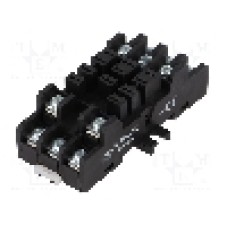 Stativ, DIN, pentru relee RM2, RM3, RM7, 11 pini, SCHRACK - 2-1393844-5