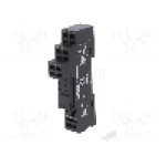 Stativ, DIN, pentru relee RM84, RM85, RM87L, RM87P, RMB841, RMB851, 8 pini, RELPOL - GZMB80