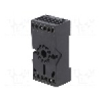Stativ, DIN, pe panou, pentru relee HF10FH, 11 pini, HONGFA RELAY - 10FF-3Z-C4 Stativ, DIN, pe panou, pentru relee HF10FH, 11 pini, HONGFA RELAY - 10FF-3Z-C4