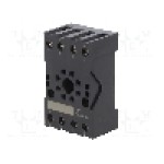 Stativ, DIN, pe panou, pentru relee HF10FH, 8 pini, HONGFA RELAY - 10FF-2Z-C3 Stativ, DIN, pe panou, pentru relee HF10FH, 8 pini, HONGFA RELAY - 10FF-2Z-C3