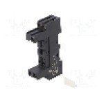 Stativ, DIN, pe panou, pentru relee HF14FF, 5 pini, HONGFA RELAY - 14FF-1Z-C2