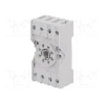 Stativ, DIN, pe panou, pentru relee R15, 8 pini, RELPOL - PZ8 Stativ, DIN, pe panou, pentru relee R15, 8 pini, RELPOL - PZ8