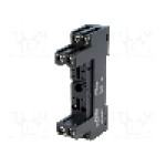 Stativ, DIN, pe panou, pentru relee RM84, RM85, RM87L, RM87P, RMB841, RMB851, 8 pini, RELPOL - GZS80 BLACK