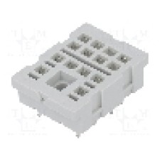 Stativ, PCB, pentru relee R4, 14 pini, RELPOL - SU4-02