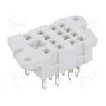 Stativ, pe panou, pentru relee R4, R4N, 14 pini, RELPOL - G4-01
