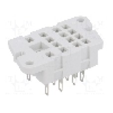 Stativ, pe panou, pentru relee R4, R4N, 14 pini, RELPOL - G4-01