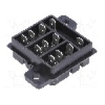 Stativ, pe panou, pentru relee RM2, RM3, RM7, 11 pini, SCHRACK - 0-1419118-6