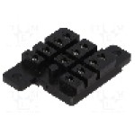 Stativ, pe panou, pentru relee RM2, RM3, RM7, 11 pini, SCHRACK - 2-1393844-3