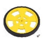 Roata, POLOLU - GMPW-Y YELLOW WHEEL WITH ENCODER STRIPES Roata, POLOLU - GMPW-Y YELLOW WHEEL WITH ENCODER STRIPES