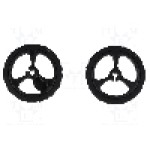 Set 2 roti, POLOLU - POLOLU WHEEL 32X7MM PAIR – BLACK Set 2 roti, POLOLU - POLOLU WHEEL 32X7MM PAIR – BLACK