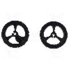 Set 2 roti, POLOLU - POLOLU WHEEL 32X7MM PAIR – BLACK Set 2 roti, POLOLU - POLOLU WHEEL 32X7MM PAIR – BLACK