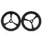 Set 2 roti, POLOLU - POLOLU WHEEL 40×7MM - BLACK Set 2 roti, POLOLU - POLOLU WHEEL 40×7MM - BLACK