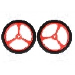 Set 2 roti, POLOLU - POLOLU WHEEL 40×7MM - RED Set 2 roti, POLOLU - POLOLU WHEEL 40×7MM - RED
