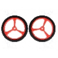 Set 2 roti, POLOLU - POLOLU WHEEL 40×7MM - RED Set 2 roti, POLOLU - POLOLU WHEEL 40×7MM - RED