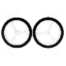 Set 2 roti, POLOLU - POLOLU WHEEL 40×7MM - WHITE Set 2 roti, POLOLU - POLOLU WHEEL 40×7MM - WHITE