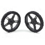 Set 2 roti, POLOLU - POLOLU WHEEL 60X8MM PAIR – BLACK Set 2 roti, POLOLU - POLOLU WHEEL 60X8MM PAIR – BLACK