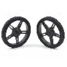 Set 2 roti, POLOLU - POLOLU WHEEL 60X8MM PAIR – BLACK Set 2 roti, POLOLU - POLOLU WHEEL 60X8MM PAIR – BLACK