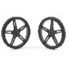 Set 2 roti, POLOLU - POLOLU WHEEL 70X8MM PAIR – BLACK Set 2 roti, POLOLU - POLOLU WHEEL 70X8MM PAIR – BLACK