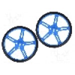 Set 2 roti, POLOLU - POLOLU WHEEL 70X8MM PAIR – BLUE Set 2 roti, POLOLU - POLOLU WHEEL 70X8MM PAIR – BLUE
