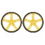 Set 2 roti, POLOLU - POLOLU WHEEL 70X8MM PAIR – YELLOW Set 2 roti, POLOLU - POLOLU WHEEL 70X8MM PAIR – YELLOW