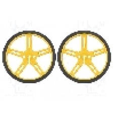 Set 2 roti, POLOLU - POLOLU WHEEL 70X8MM PAIR – YELLOW Set 2 roti, POLOLU - POLOLU WHEEL 70X8MM PAIR – YELLOW