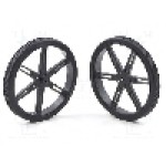 Set 2 roti, POLOLU - POLOLU WHEEL 80X10MM PAIR – BLACK Set 2 roti, POLOLU - POLOLU WHEEL 80X10MM PAIR – BLACK