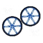 Set 2 roti, POLOLU - POLOLU WHEEL 80X10MM PAIR – BLUE Set 2 roti, POLOLU - POLOLU WHEEL 80X10MM PAIR – BLUE