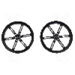 Set 2 roti, POLOLU - POLOLU WHEEL 90X10MM PAIR – BLACK Set 2 roti, POLOLU - POLOLU WHEEL 90X10MM PAIR – BLACK