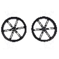 Set 2 roti, POLOLU - POLOLU WHEEL 90X10MM PAIR – BLACK Set 2 roti, POLOLU - POLOLU WHEEL 90X10MM PAIR – BLACK