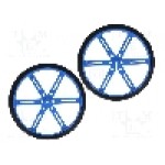 Set 2 roti, POLOLU - POLOLU WHEEL 90X10MM PAIR – BLUE Set 2 roti, POLOLU - POLOLU WHEEL 90X10MM PAIR – BLUE