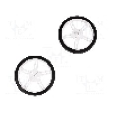 Set 2 roti, POLOLU - WHEEL 60×8MM PAIR WHITE Set 2 roti, POLOLU - WHEEL 60×8MM PAIR WHITE