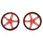 Set 2 roti, POLOLU - WHEEL 70×8MM PAIR RED Set 2 roti, POLOLU - WHEEL 70×8MM PAIR RED