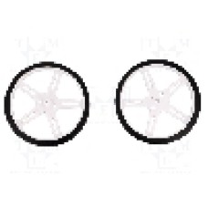 Set 2 roti, POLOLU - WHEEL 70×8MM PAIR WHITE Set 2 roti, POLOLU - WHEEL 70×8MM PAIR WHITE