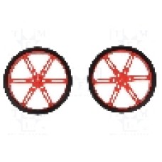 Set 2 roti, POLOLU - WHEEL 80×10MM PAIR RED Set 2 roti, POLOLU - WHEEL 80×10MM PAIR RED