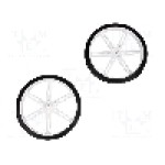 Set 2 roti, POLOLU - WHEEL 80×10MM PAIR WHITE Set 2 roti, POLOLU - WHEEL 80×10MM PAIR WHITE