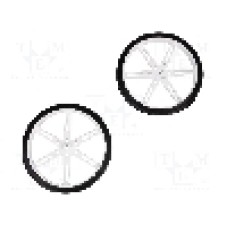 Set 2 roti, POLOLU - WHEEL 80×10MM PAIR WHITE Set 2 roti, POLOLU - WHEEL 80×10MM PAIR WHITE