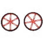 Set 2 roti, POLOLU - WHEEL 90×10MM PAIR RED Set 2 roti, POLOLU - WHEEL 90×10MM PAIR RED