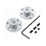 Fixare roata, POLOLU - ALUMINUM MOUNTING HUB FOR 6MM SHAFT M3 H Fixare roata, POLOLU - ALUMINUM MOUNTING HUB FOR 6MM SHAFT M3 H