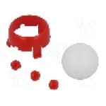 Roti cu bila, POLOLU - ROMI CHASSIS BALL CASTER KIT - RED Roti cu bila, POLOLU - ROMI CHASSIS BALL CASTER KIT - RED