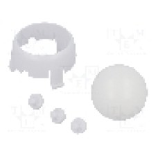 Roti cu bila, POLOLU - ROMI CHASSIS BALL CASTER KIT - WHITE Roti cu bila, POLOLU - ROMI CHASSIS BALL CASTER KIT - WHITE